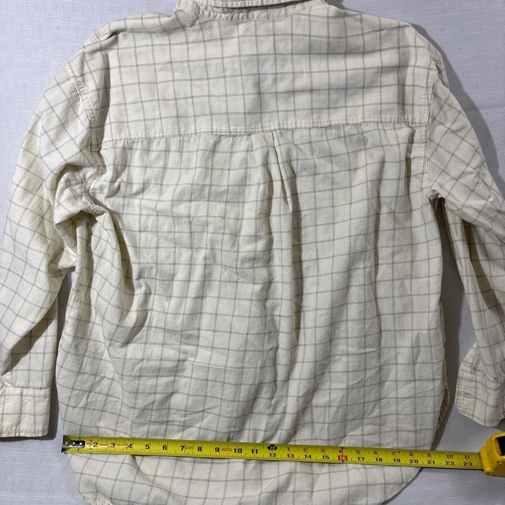 Universal Thread Cream Windowpane Check Button-Down Shirt - Picture 5 of 7